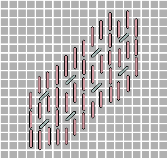 Diagonal Ladder Stitch - SATS 11/7