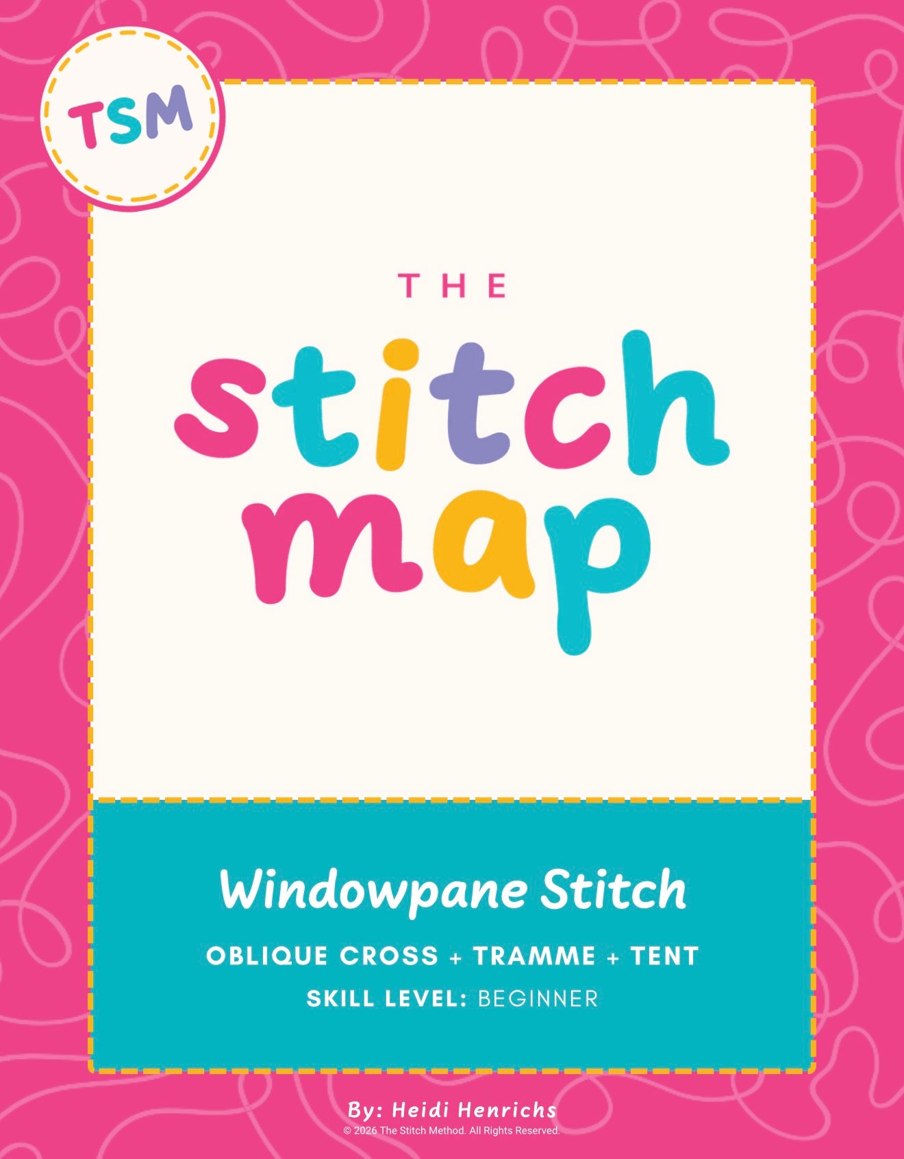 Windowpane Needlepoint Stitch | Stitch Map™ Digital Download + Video Tutorial (Copy)