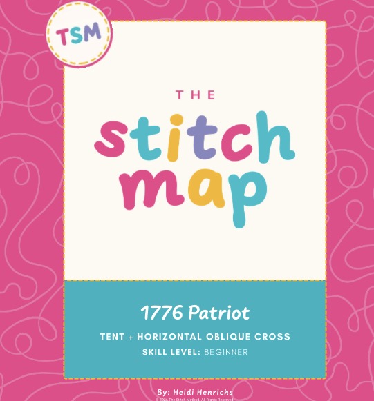 1776 Patriot Needlepoint Stitch | Stitch Map™ Digital Download + Video Tutorial (Copy)