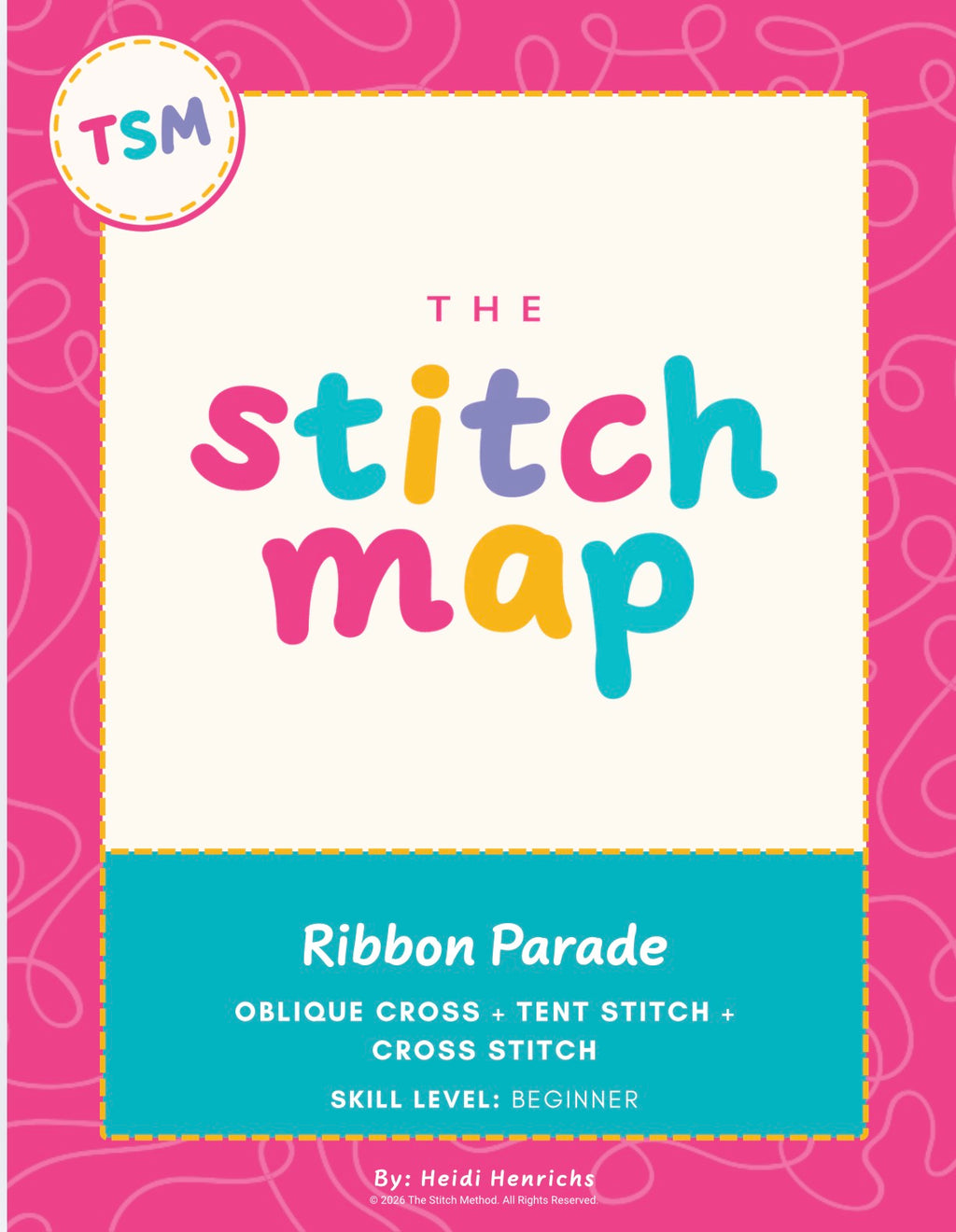 Ribbon Parade Needlepoint Stitch | Stitch Map™ Digital Download + Video Tutorial