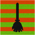 Halloween Broom Stick Kit - Traditional Colors