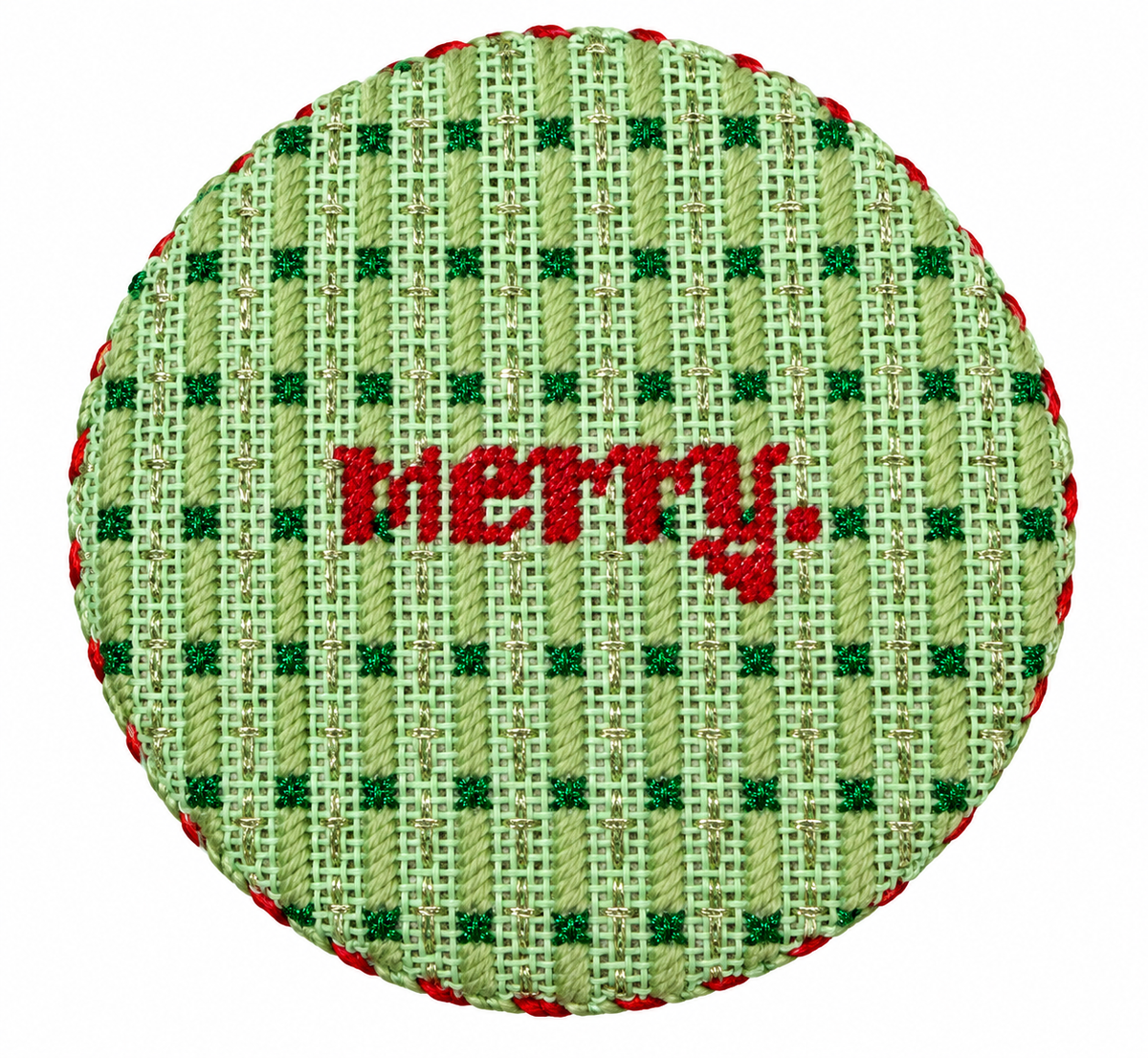 Merry, 13 Mesh Needlepoint Canvas | Teaching Canvas
