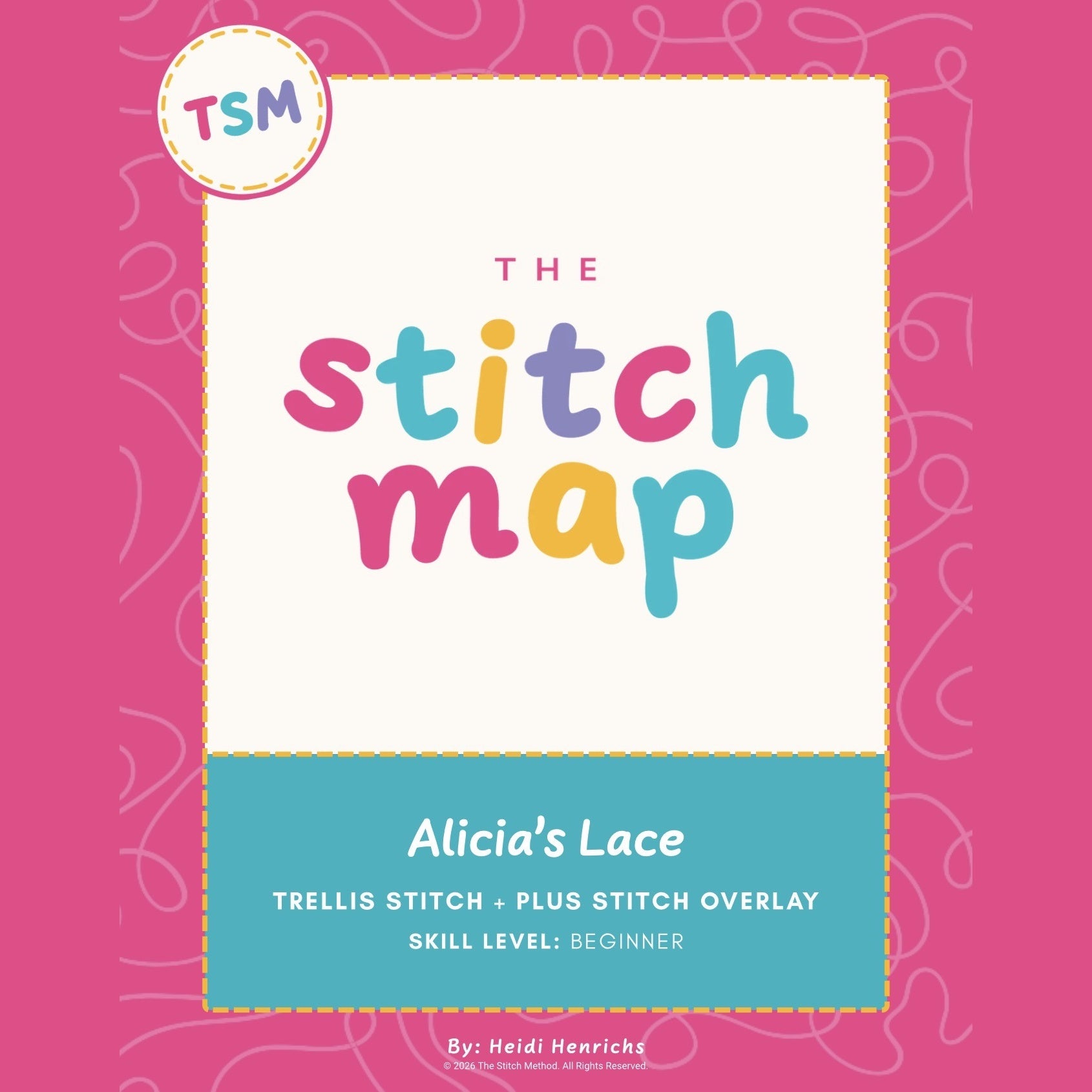 Alicia’s Lace Needlepoint Stitch | Stitch Map™ Digital Download + Video Tutorial