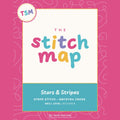 Stars & Stripes Needlepoint Stitch | Stitch Map™ Digital Download + Video Tutorial
