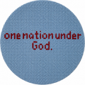 One Nation Under God. 13 Mesh Needlepoint Canvas | Teaching Canvas