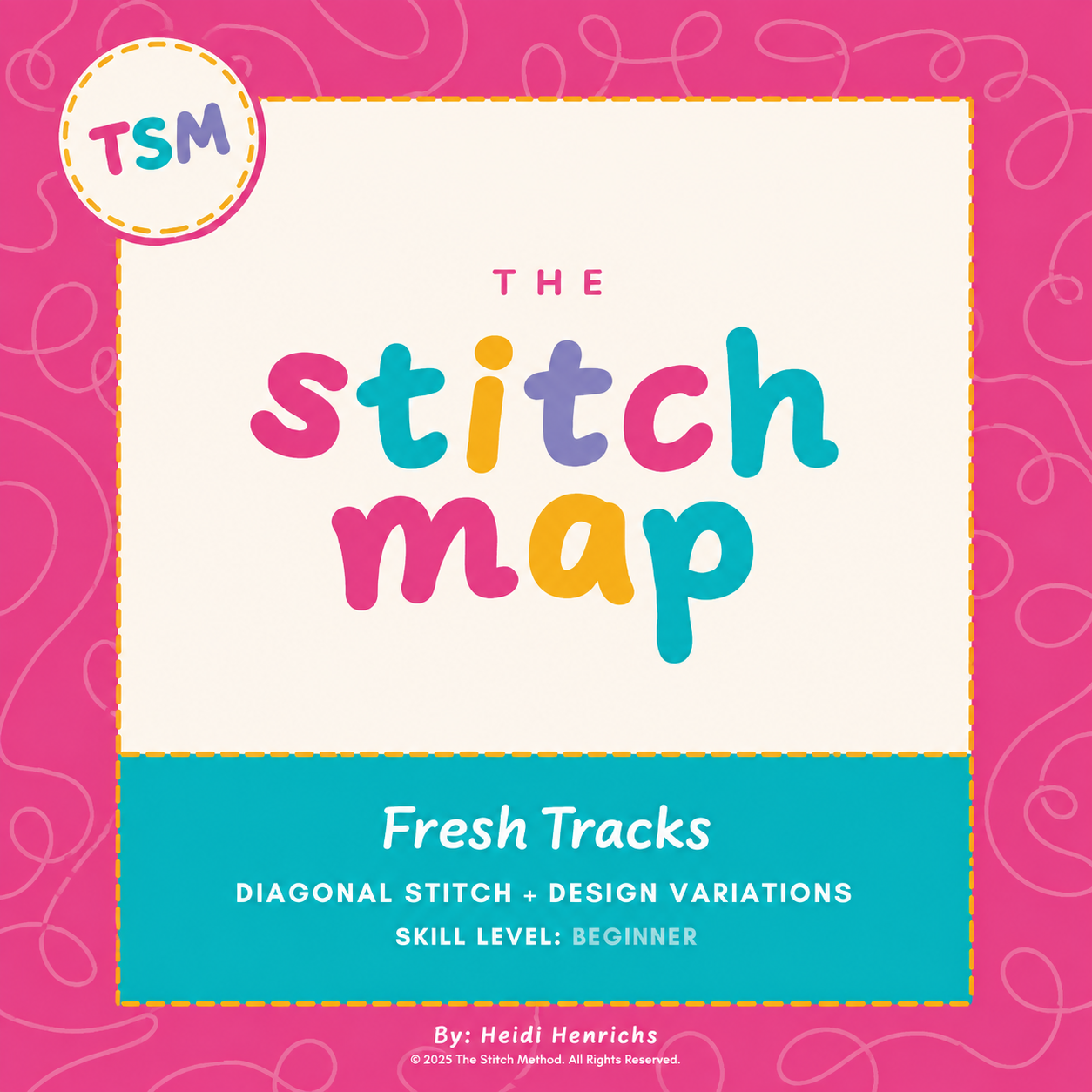 Fresh Tracks Needlepoint Stitch | Stitch Map™ Digital Download + Video Tutorial